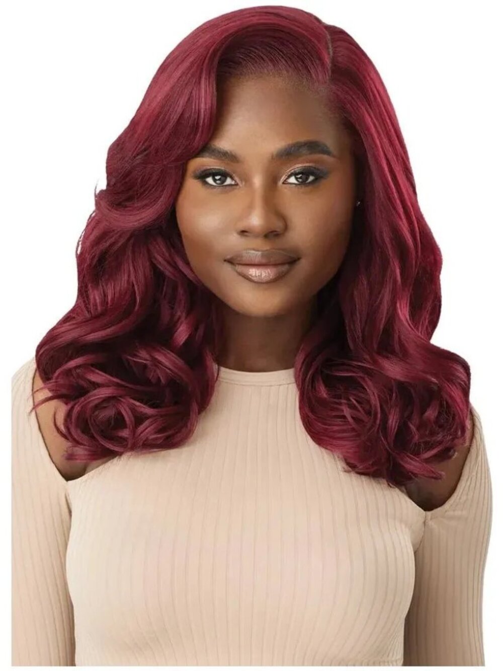 Outre Melted Hairline Glueless HD Lace Front Wig – SHELBY Dark Brown (2) New! - Picture 6 of 8